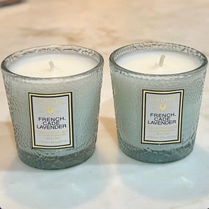 TWO Voluspa French Cade Lavender Mini Votive Candles